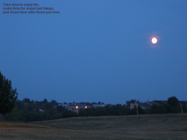 Full Moon in morning, Fairfax, Virginia