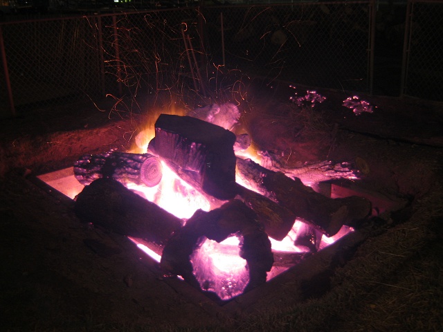 Yule Log near the National Christmas Tree, Washington DC