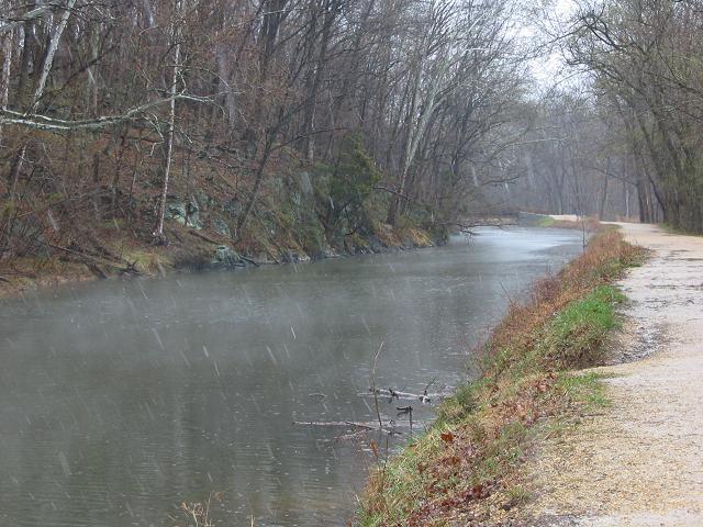 Late March winter day, C&O Canal, Great Falls, Maryland