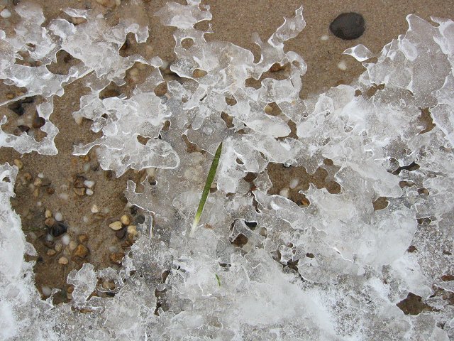 Ice along the shore, Deep Creek Lake, Maryland