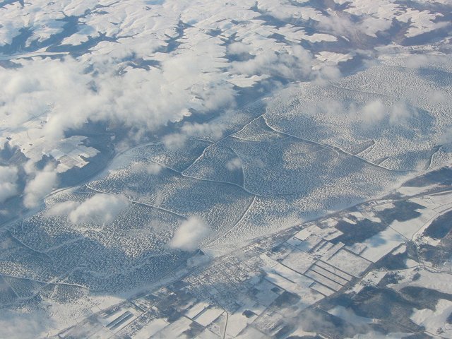 Over Minneapolis subburbs, Minnesota