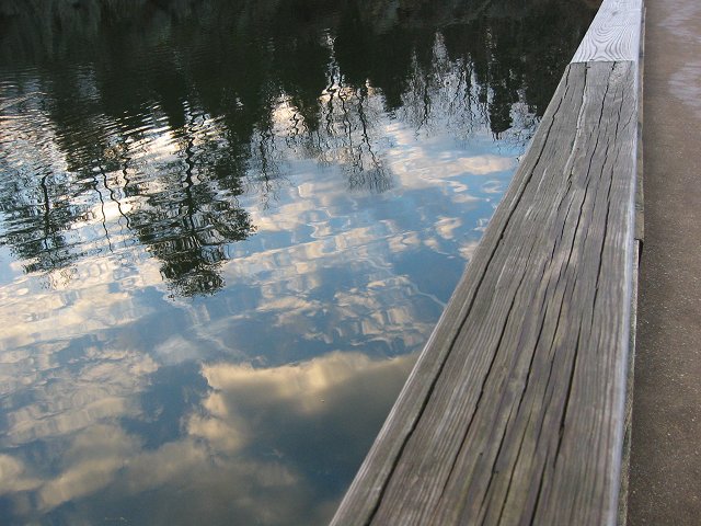 Winter afternoon reflection along the tow path, Great Falls National Park, Maryland