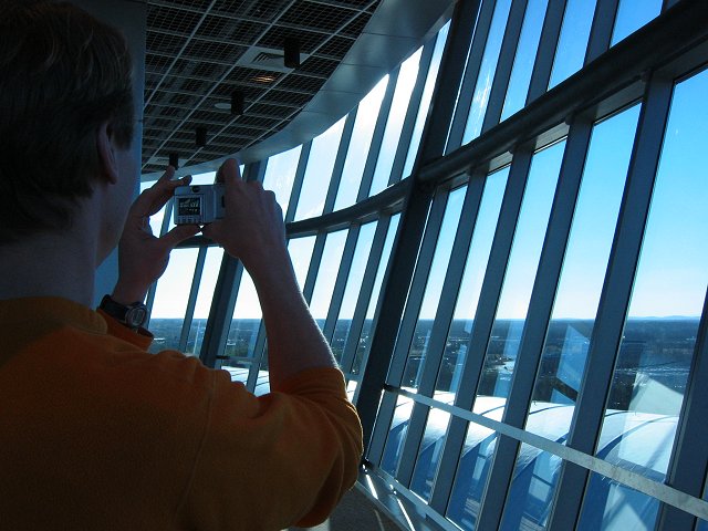 Inside the Donald D. Engen tower at the National Air and Space Museum's Steven F. Udvar-Hazy Center, Dulles, Virginia