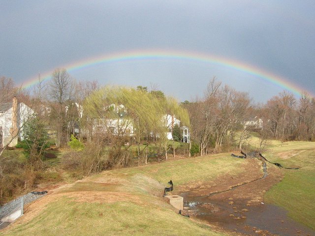 Saturday rainbow, Fairfax, Virginia