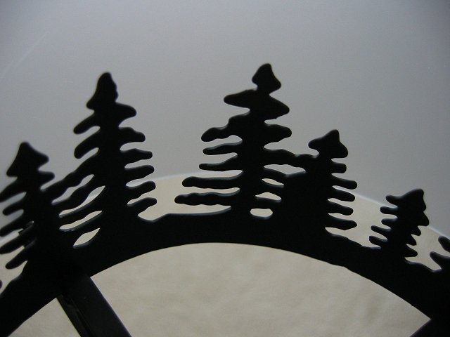 Inside of candle holder