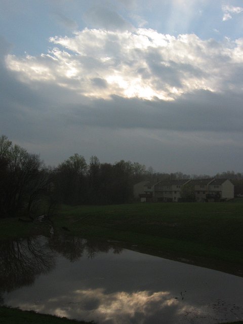 Cloudy morning sunrise, Fairfax, Virginia