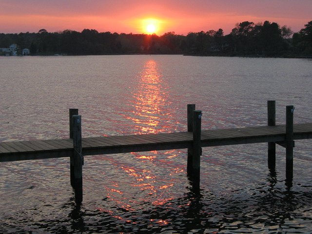 Sunset on the Wicomico River, Northern Neck, Virginia