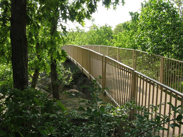 Bridge en route to overlook, Great Falls National Park, Maryland